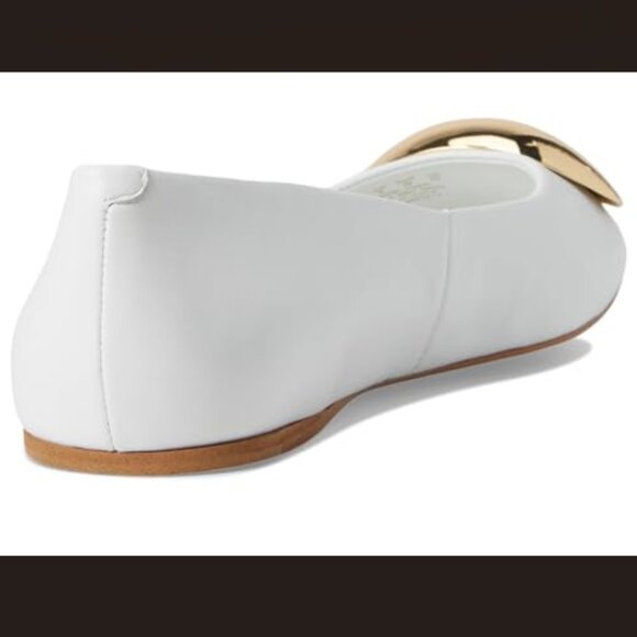NEW FRANCO SARTO Leather Amaya Flats in white for women 1225 3m7 - Picture 6 of 10